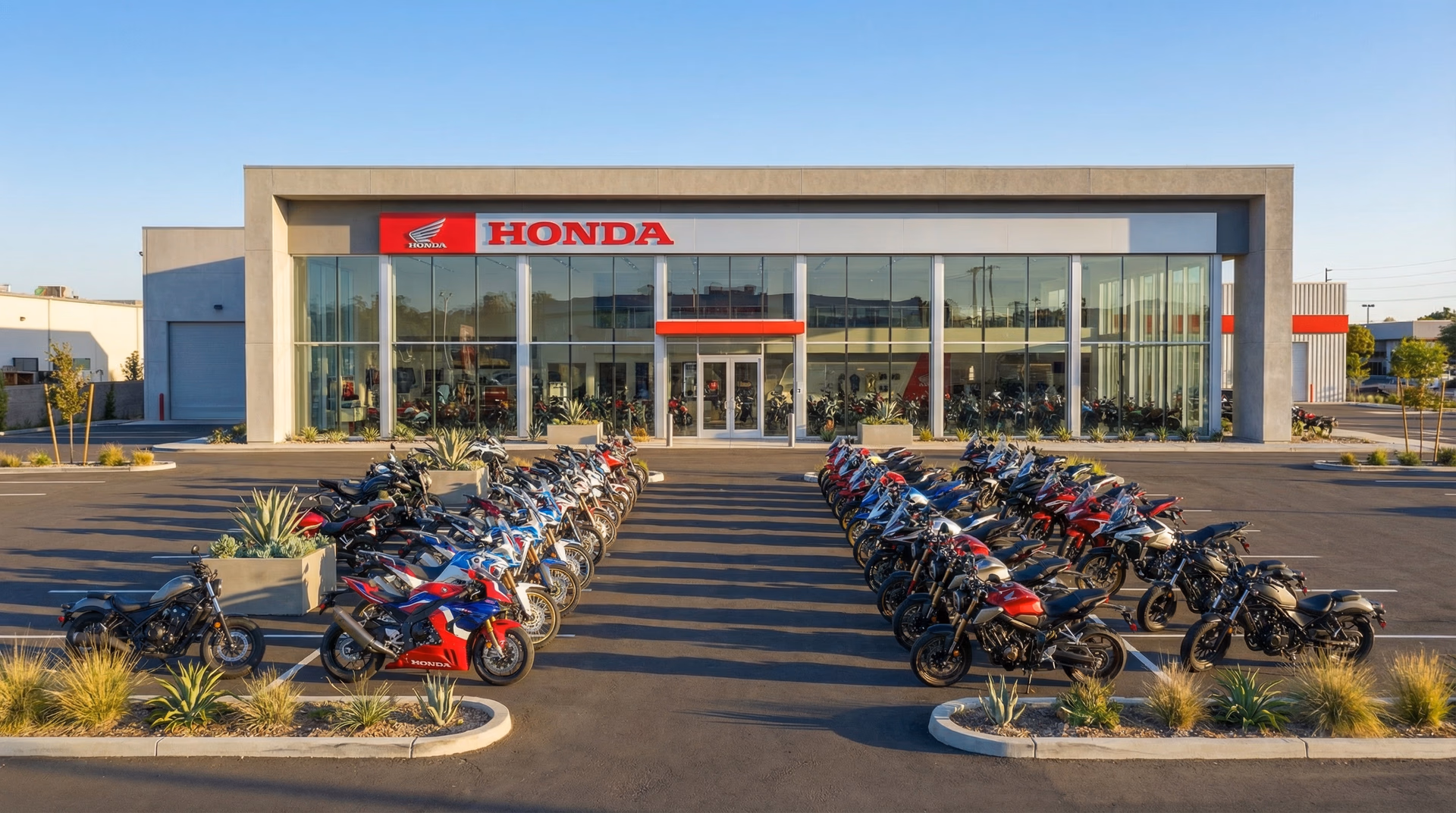 Linha do tempo, fachada da concessionária honda - 11 de 14