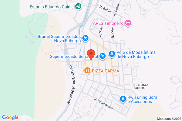 Mapa da localização - Nova Friburgo II
