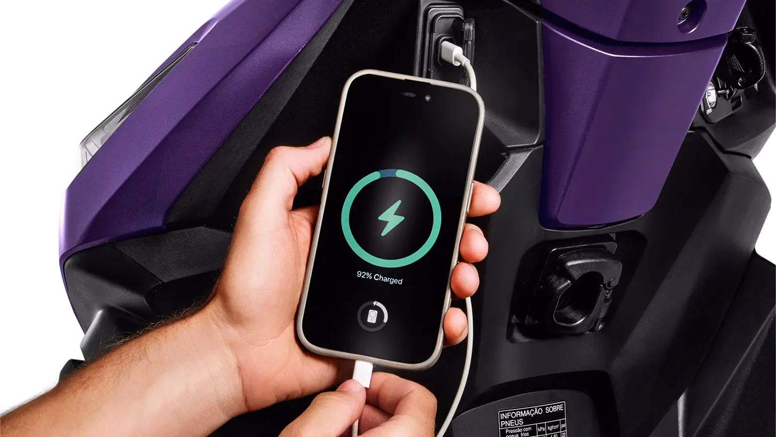 Galeria Fotos Moto Honda Nova Elite 125 Scooter Carregador Usb C - 9 de 16