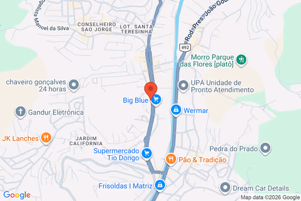 Mapa da localização - Concessionária