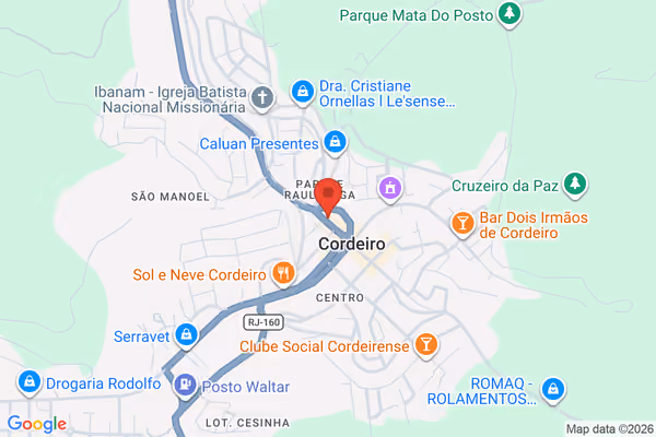 Mapa da localização - Cordeiro